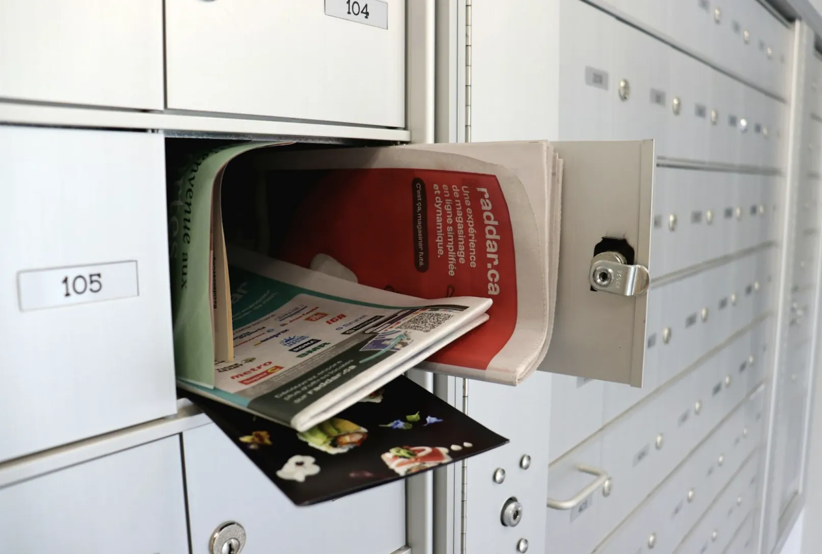 Ne plus recevoir de circulaires et publicités postales, trop de circulaires par la poste, boîte aux lettres qui déborde.