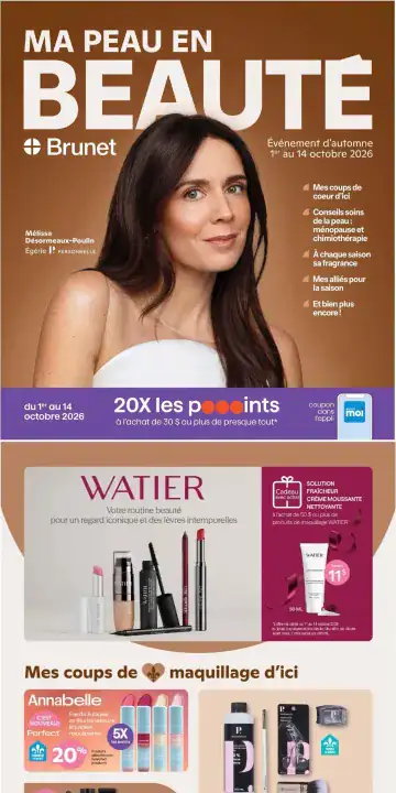 Aperçu de la Cahier Brunet Beauté du 1 au 7 octobre 2026