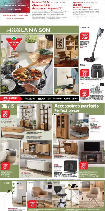 Aperçu de la Cahier Canadian Tire Guide Ultime pour la Maison du 15 octobre au 4 novembre 2026