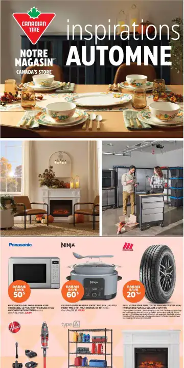Aperçu de la Cahier Canadian Tire Inspirations automne du 24 septembre au 14 octobre 2026