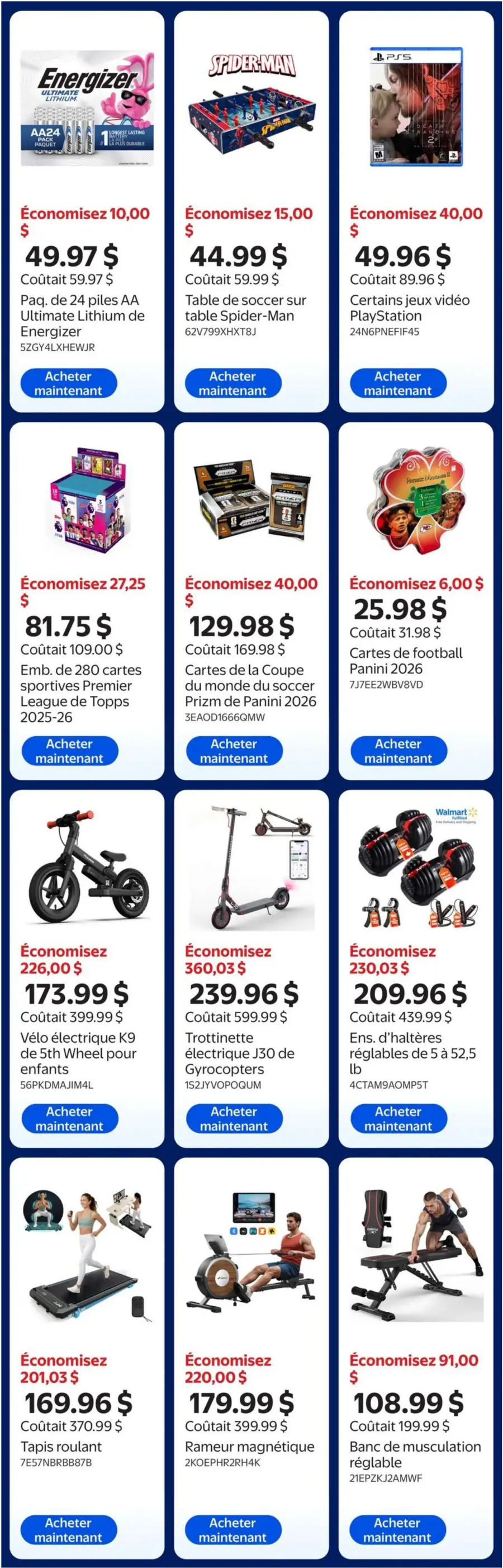 Page 5 du cahier Walmart.