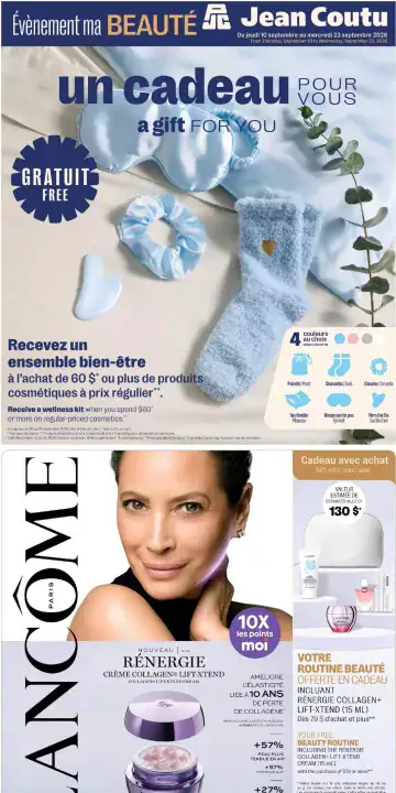 Aperçu de la Cahier Jean Coutu Beauté du 10 au 23 septembre 2026