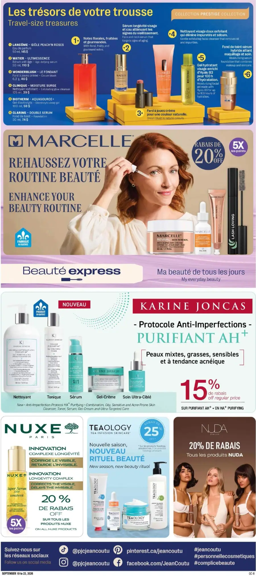 Page 8 du cahier Jean Coutu.