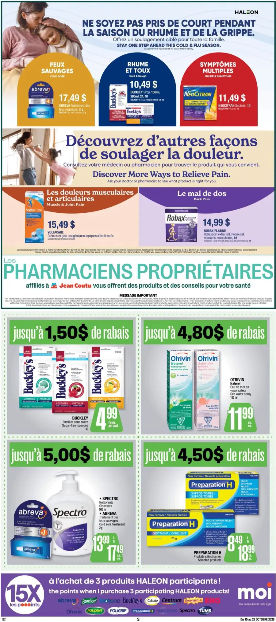 Page 3 du cahier Jean Coutu.