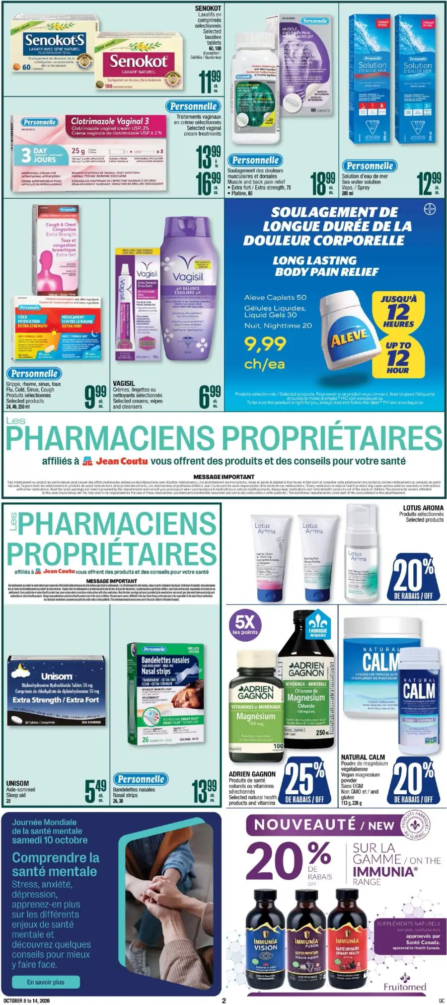 Page 2 du cahier Jean Coutu.