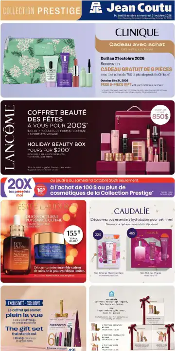 Aperçu de la Cahier Jean Coutu Prestige du 8 au 21 octobre 2026