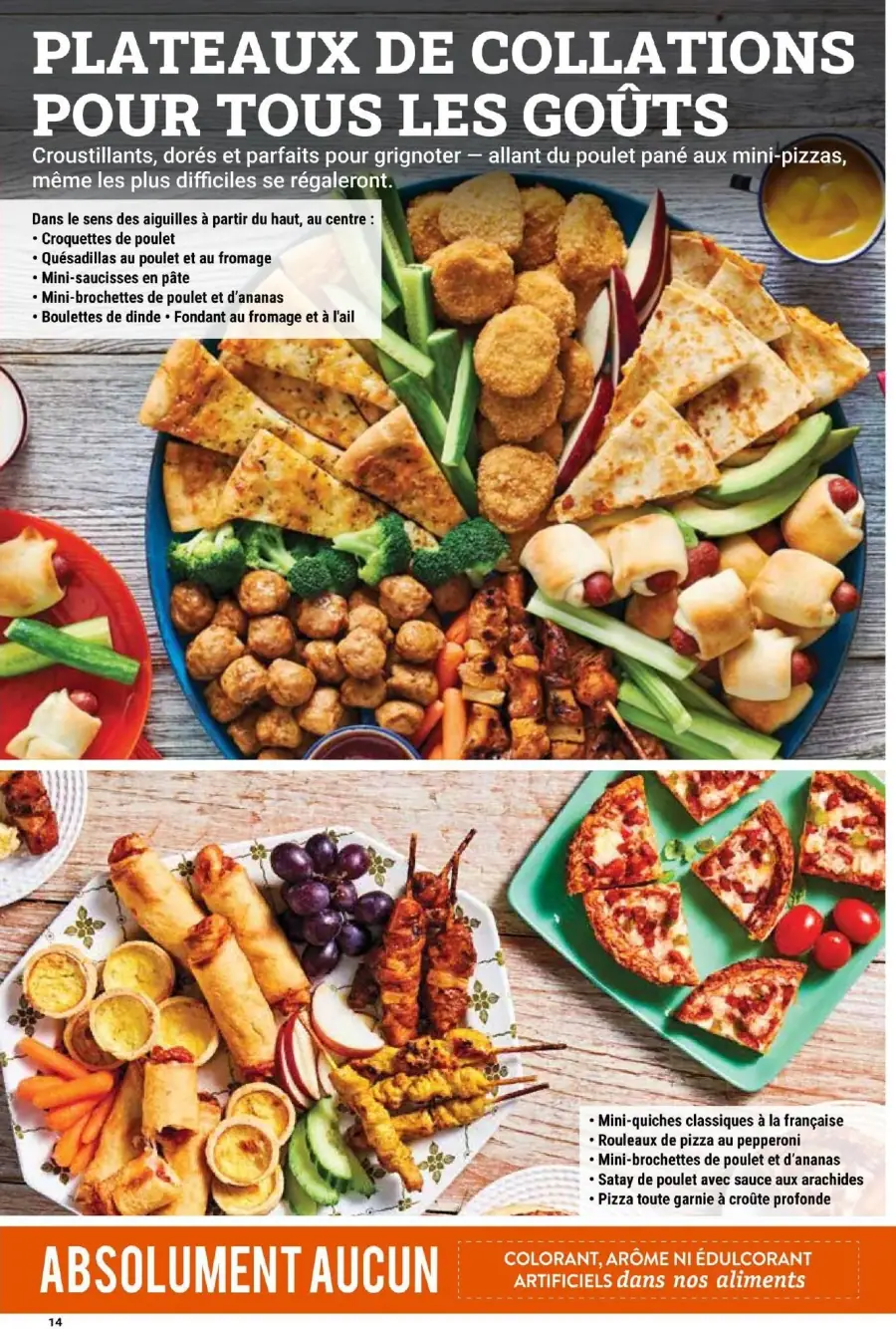 Page 14 du cahier Les Aliments M&M.