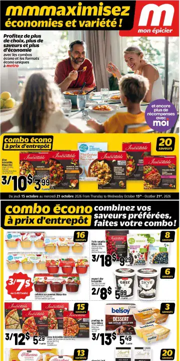 Aperçu de la Cahier Metro Écono du 15 au 21 octobre 2026
