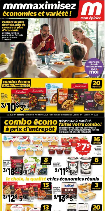 Aperçu de la Cahier Metro mmmaximisez du 1 au 7 octobre 2026