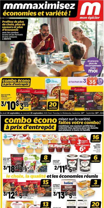 Aperçu de la Cahier Metro mmmaximisez du 24 au 30 septembre 2026