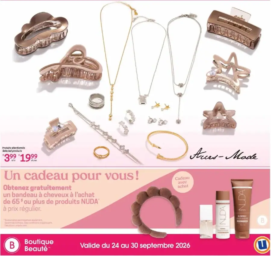 Page 4 du cahier Uniprix.