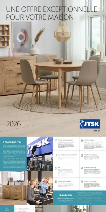 Aperçu de la Catalogue Jysk Maison du 1 janvier au 31 décembre 2026