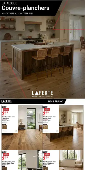 Aperçu de la Catalogue Laferté Couvre-planchers du 8 au 21 octobre 2026