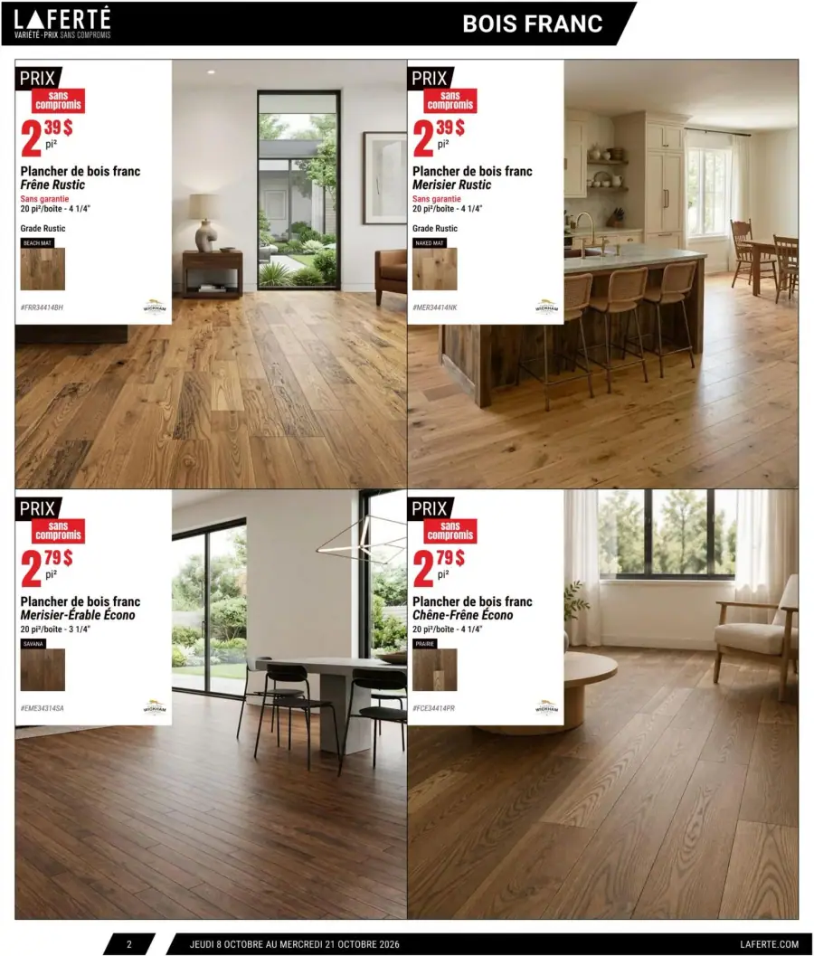 Page 2 du catalogue Laferté.