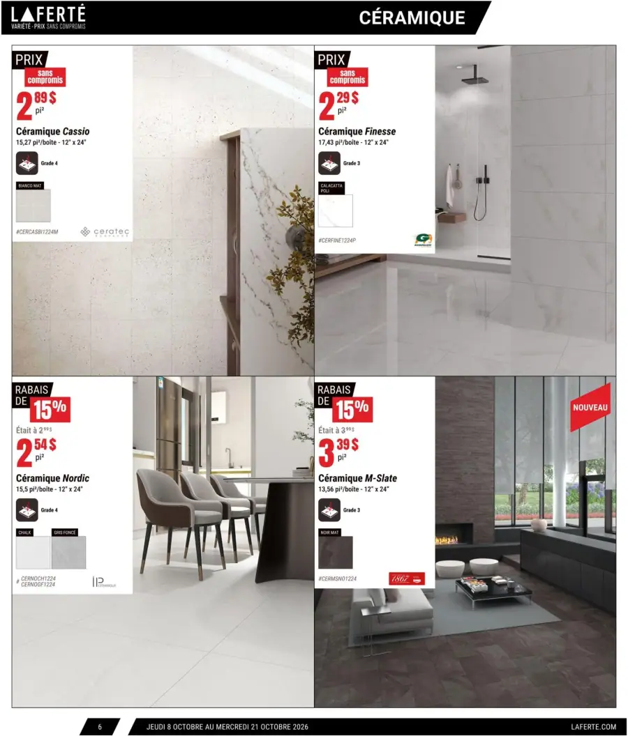 Page 6 du catalogue Laferté.
