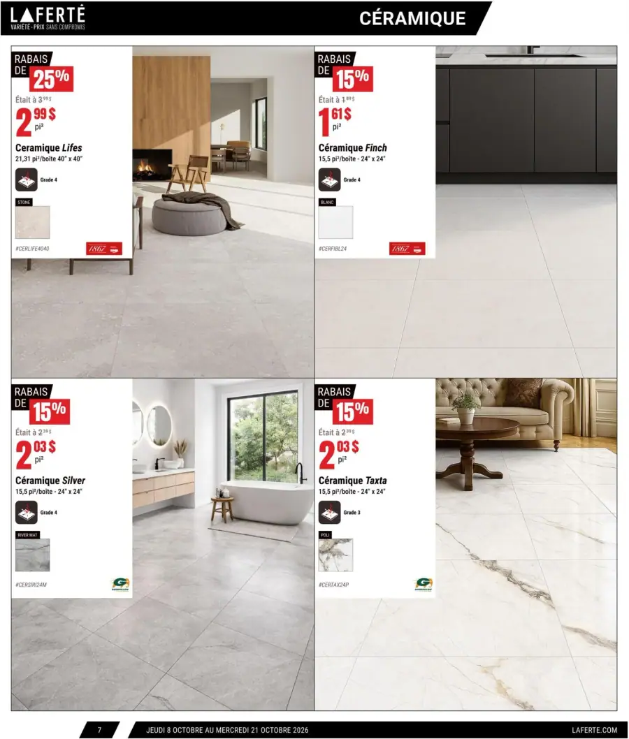 Page 7 du catalogue Laferté.