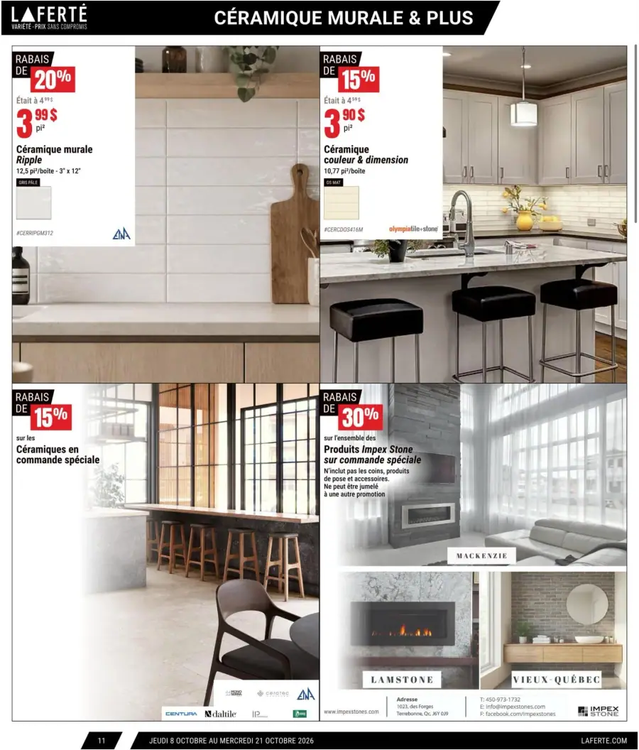 Page 11 du catalogue Laferté.