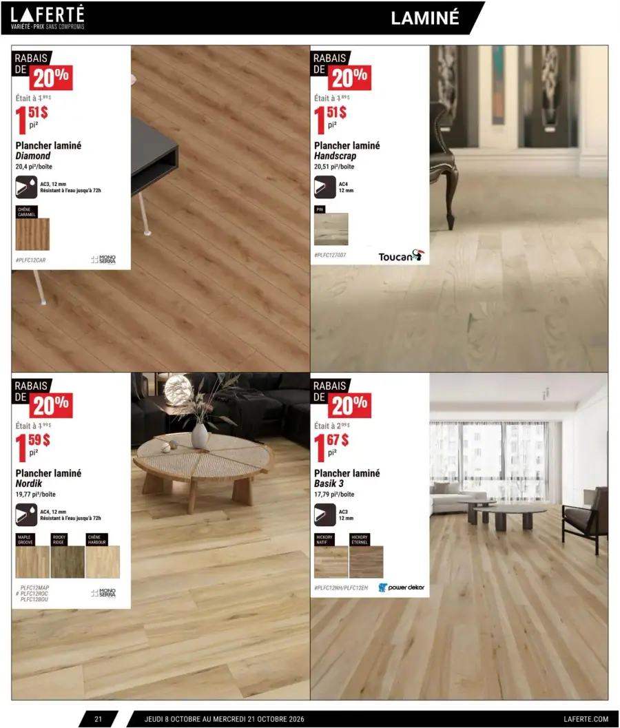 Page 21 du catalogue Laferté.