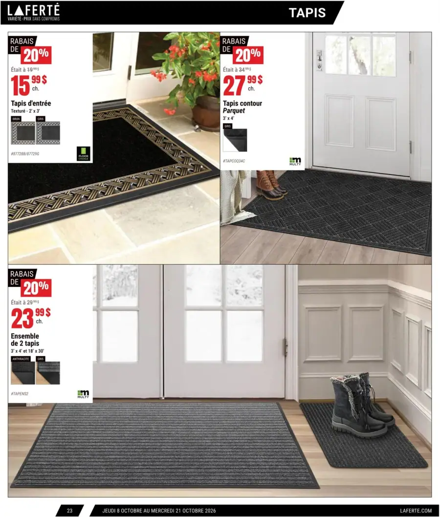 Page 23 du catalogue Laferté.