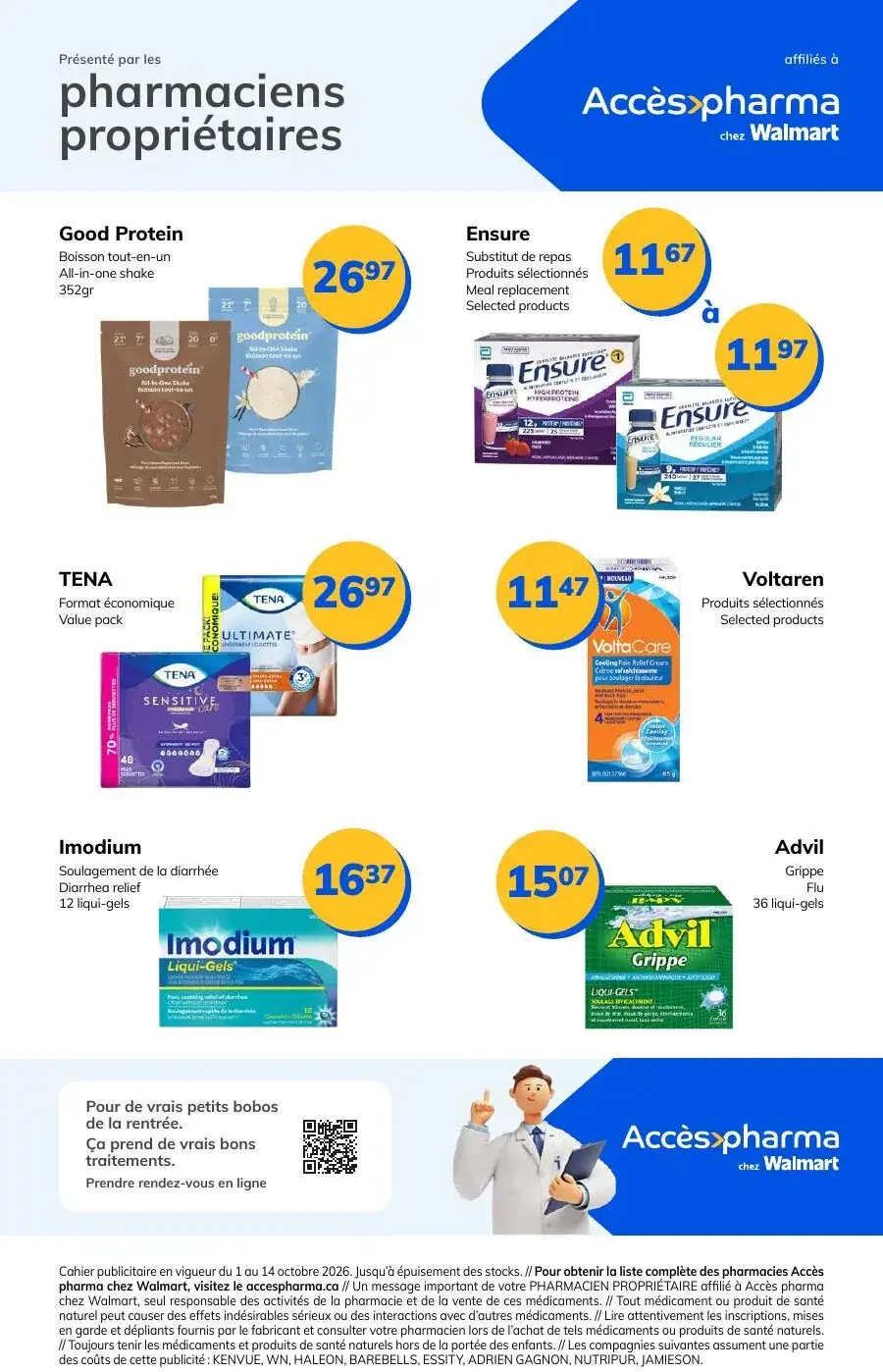 Page 2 du circulaire Accès Pharma.