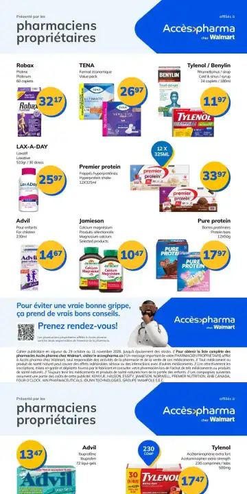 Aperçu de la Circulaire Accès Pharma du 29 octobre au 11 novembre 2026