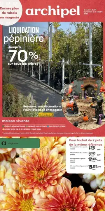 Aperçu de la Circulaire Archipel du 8 au 21 octobre 2026