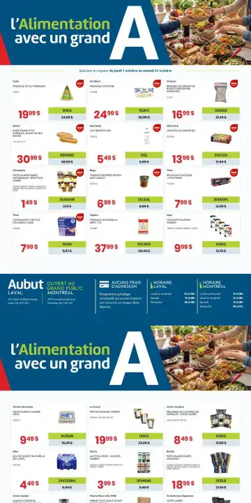 Aperçu de la Circulaire Aubut Spéciaux du Mois du 1 au 31 octobre 2026