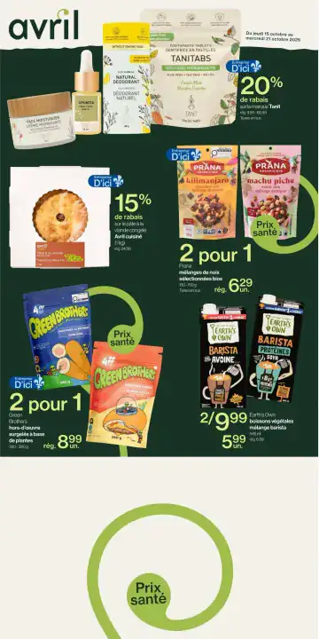 Aperçu de la Circulaire Avril du 15 au 21 octobre 2026