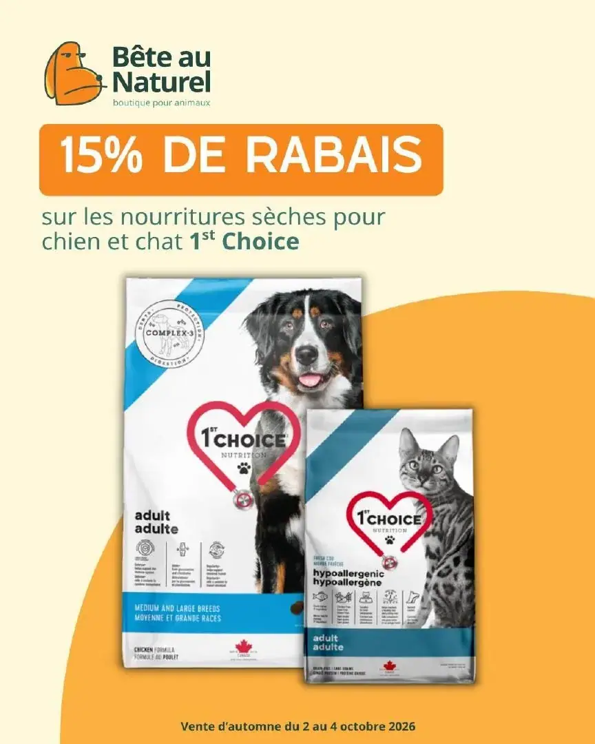 Page 2 du circulaire Bête au Naturel.