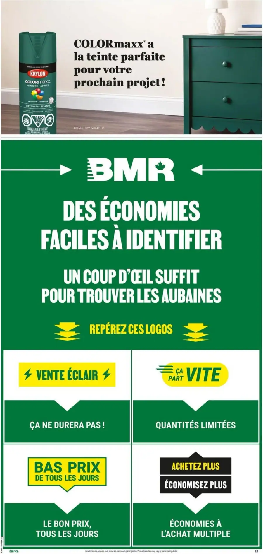 Page 5 du circulaire BMR.