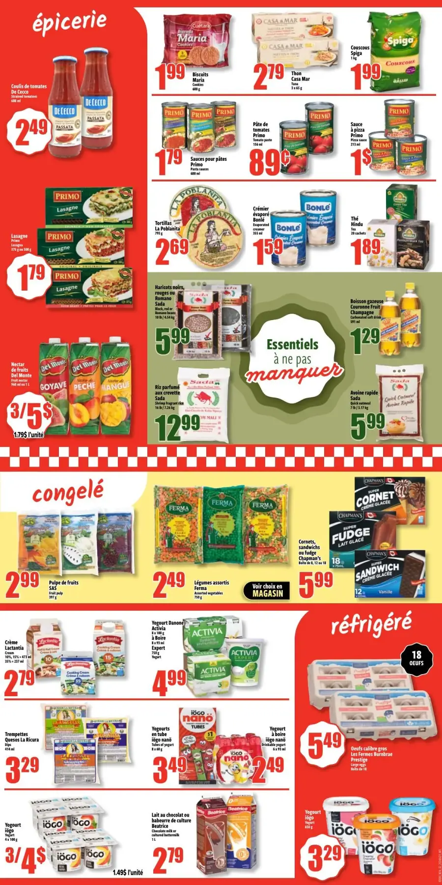 Page 2 du circulaire Bonanza Lalumière.