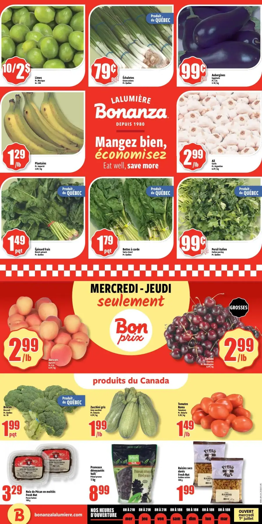 Page 4 du circulaire Bonanza Lalumière.
