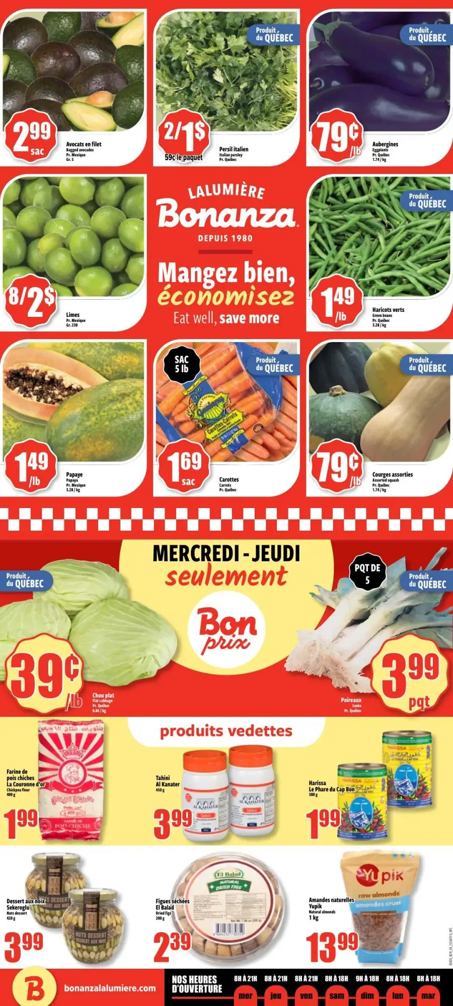 Page 4 du circulaire Bonanza Lalumière.