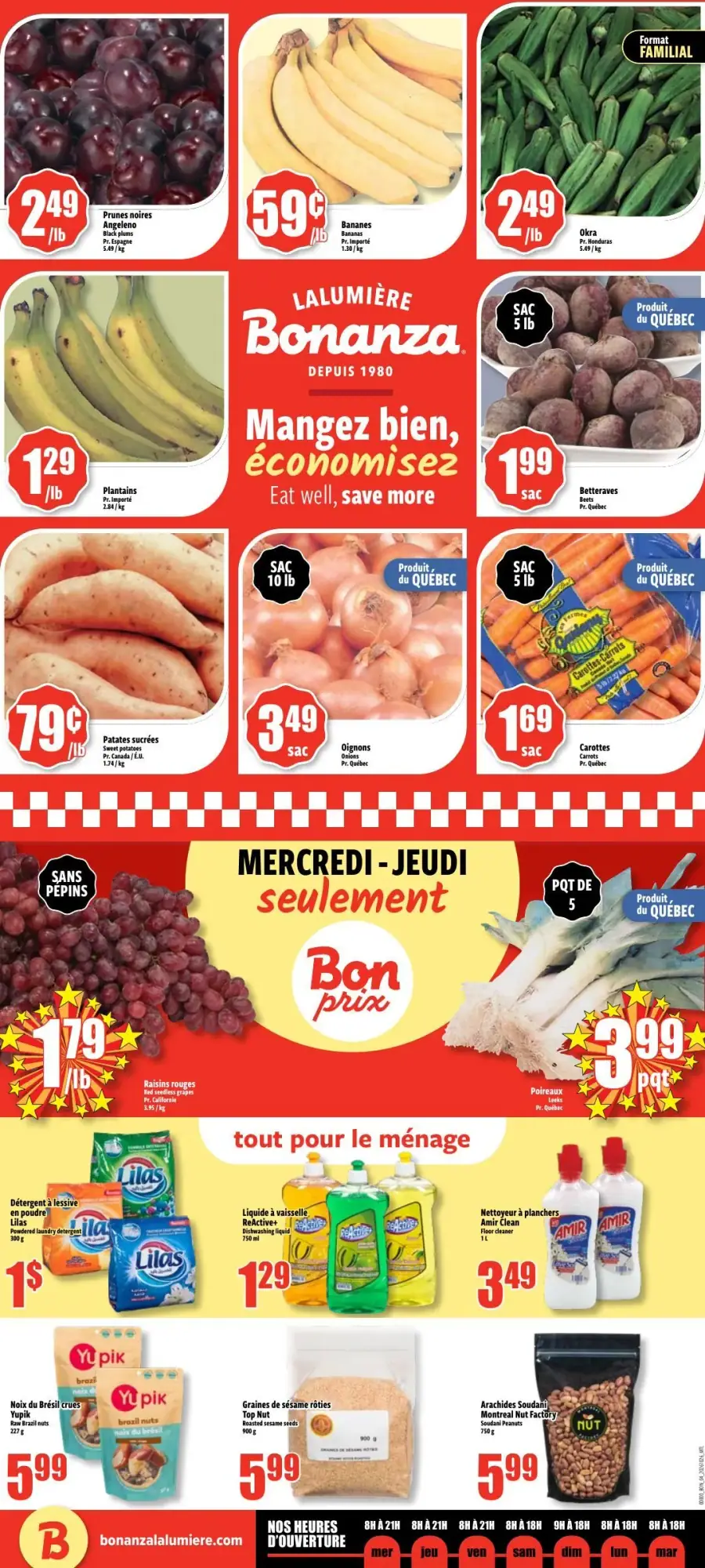 Page 4 du circulaire Bonanza Lalumière.