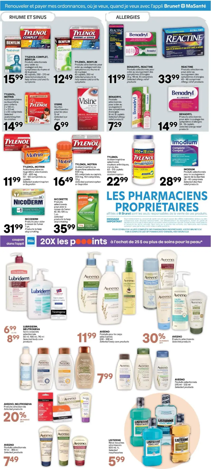 Page 3 du circulaire Brunet.