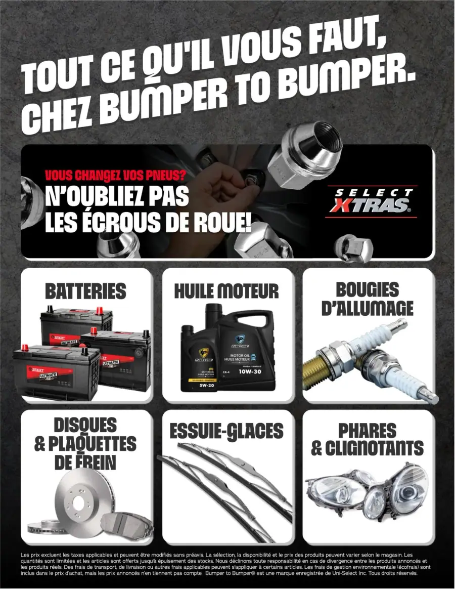 Page 4 du circulaire Bumper to Bumper.