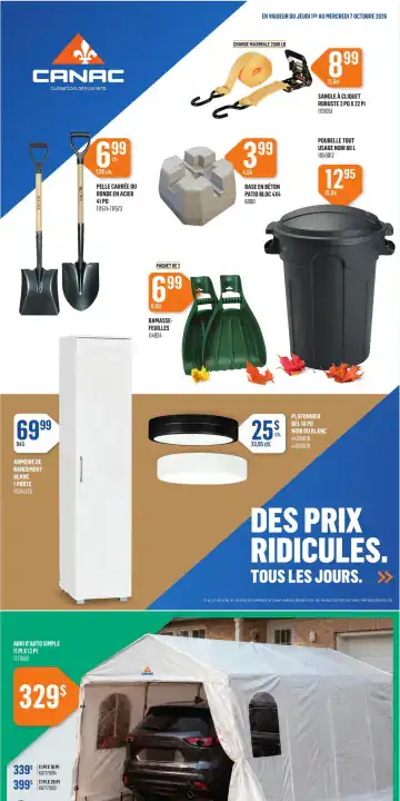 Aperçu de la Circulaire Canac du 1 au 7 octobre 2026