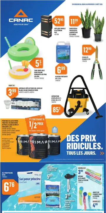 Aperçu de la Circulaire Canac du 6 au 12 août 2026