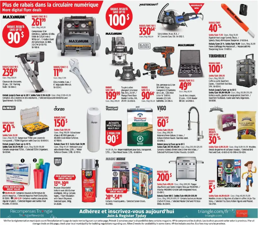Page 19 du circulaire Canadian Tire.