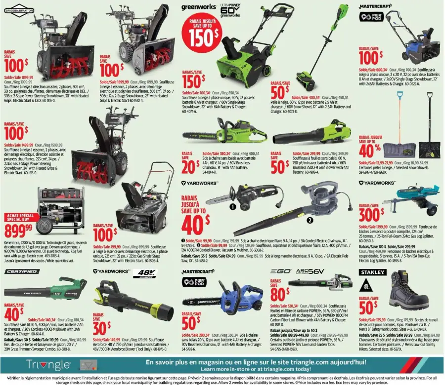 Page 13 du circulaire Canadian Tire.
