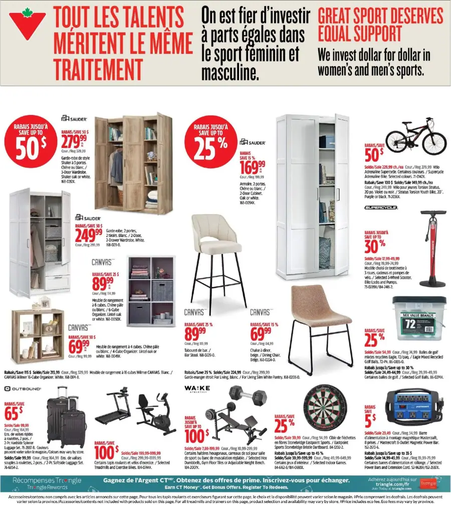 Page 17 du circulaire Canadian Tire.