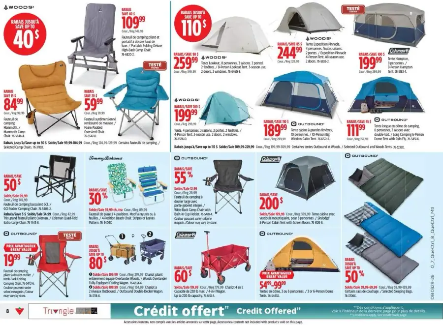 Page 8 du circulaire Canadian Tire.