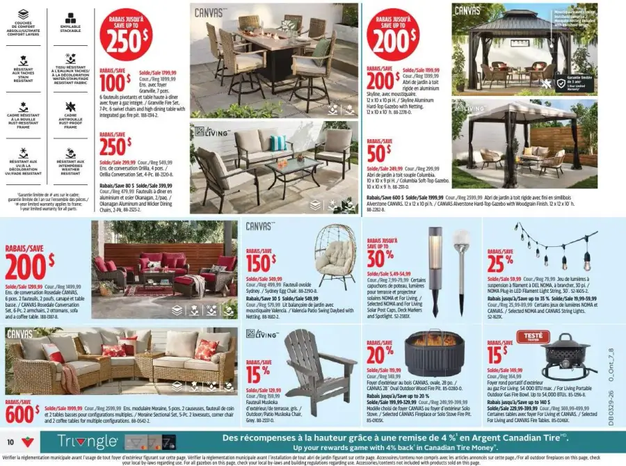 Page 10 du circulaire Canadian Tire.