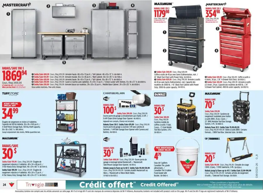 Page 24 du circulaire Canadian Tire.