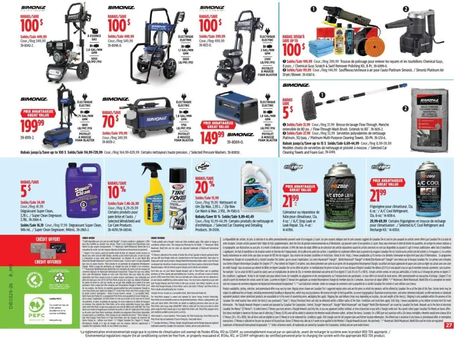 Page 27 du circulaire Canadian Tire.
