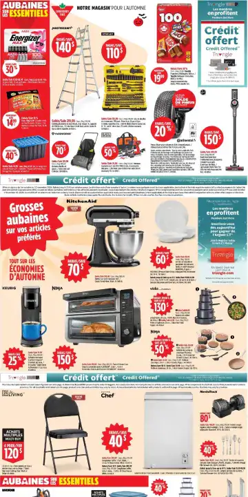 Aperçu de la Circulaire Canadian Tire du 22 au 28 octobre 2026