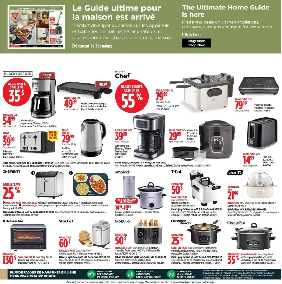 Page 21 du circulaire Canadian Tire.