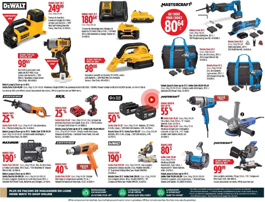 Page 32 du circulaire Canadian Tire.