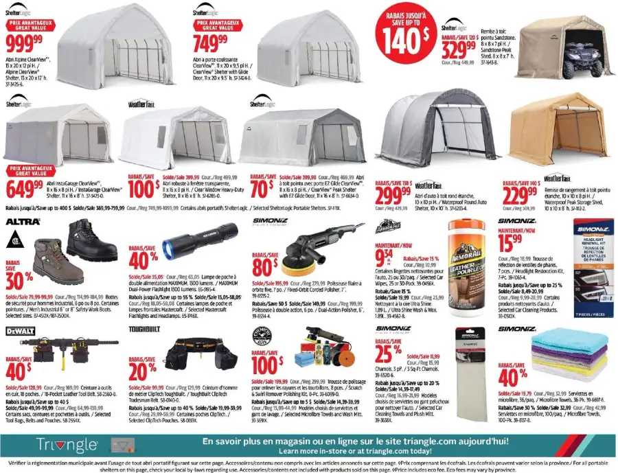 Page 38 du circulaire Canadian Tire.