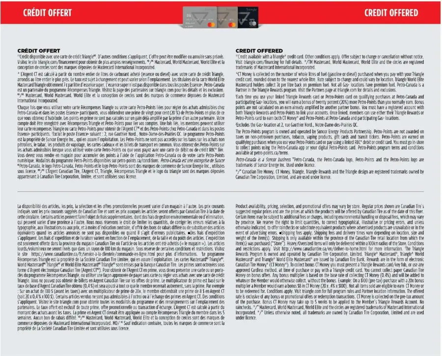 Page 45 du circulaire Canadian Tire.